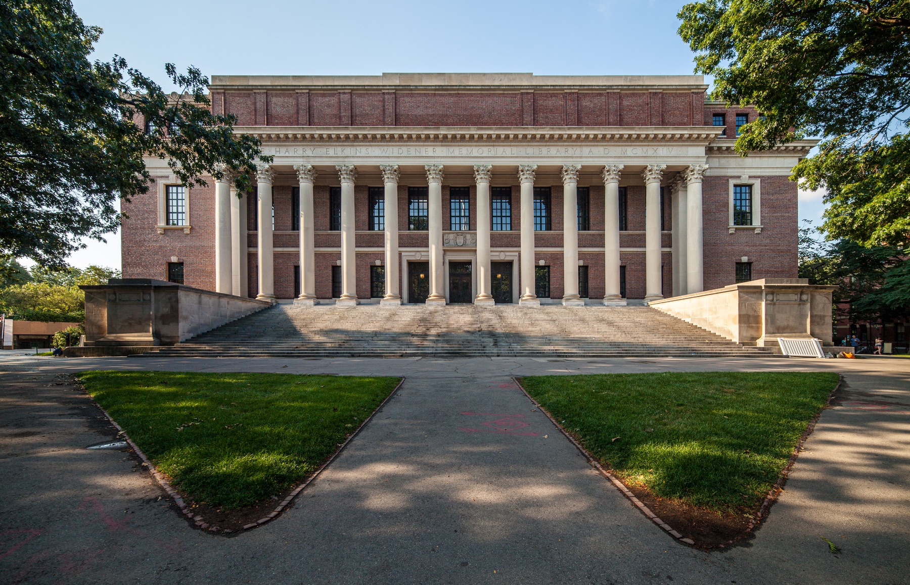 哈佛大学 Widener Library 正立面